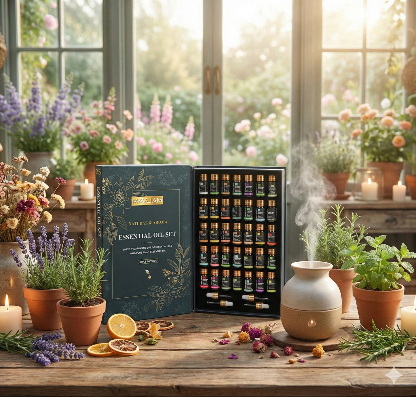 LUNEA - lot de 35 huiles essentielles