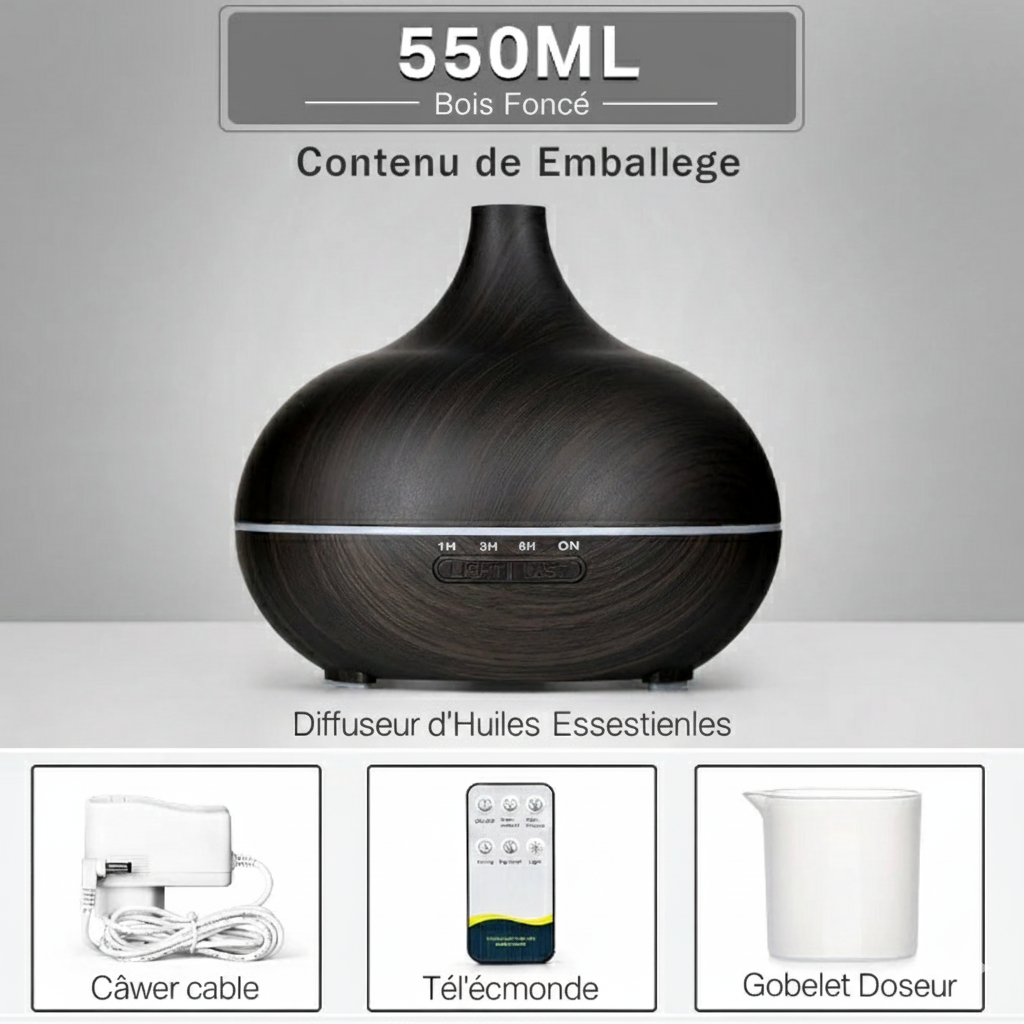 LUNEA - Diffuseur d'huiles essentielles