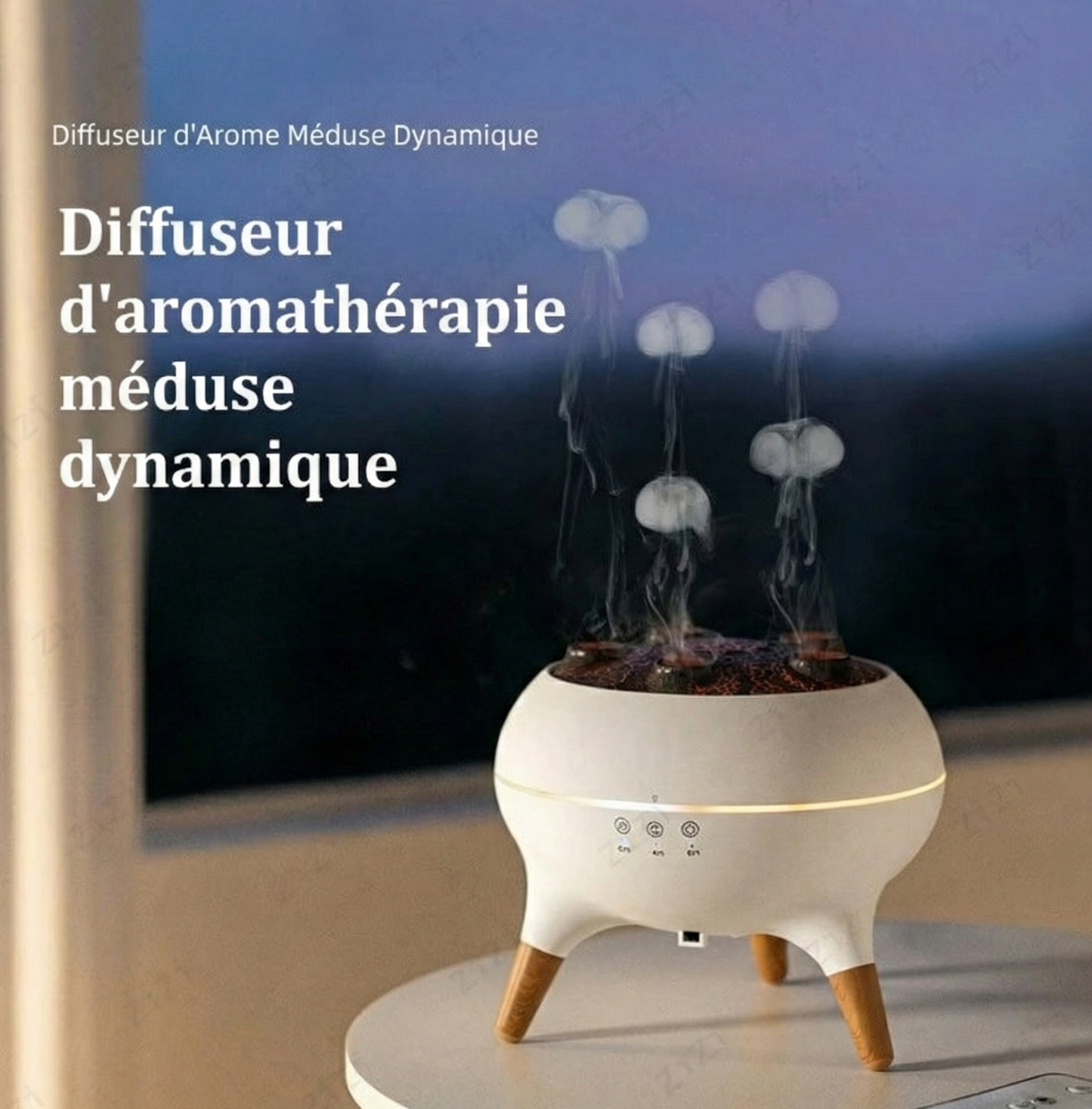 LUNEA - Diffuseur d'huiles essentielles méduse