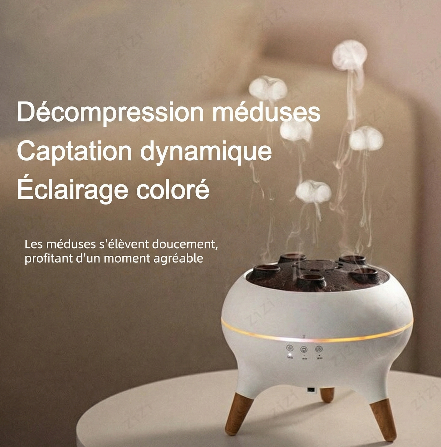 LUNEA - Diffuseur d'huiles essentielles méduse