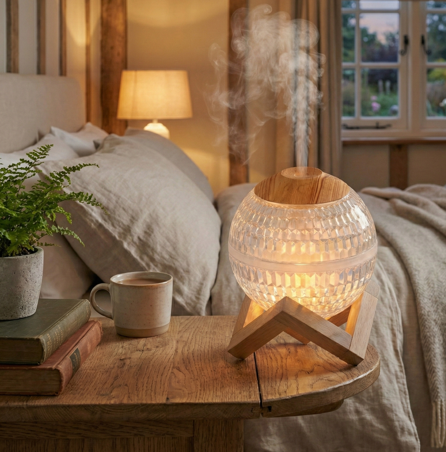 LUNEA - Humidificateur Moderne en Bois