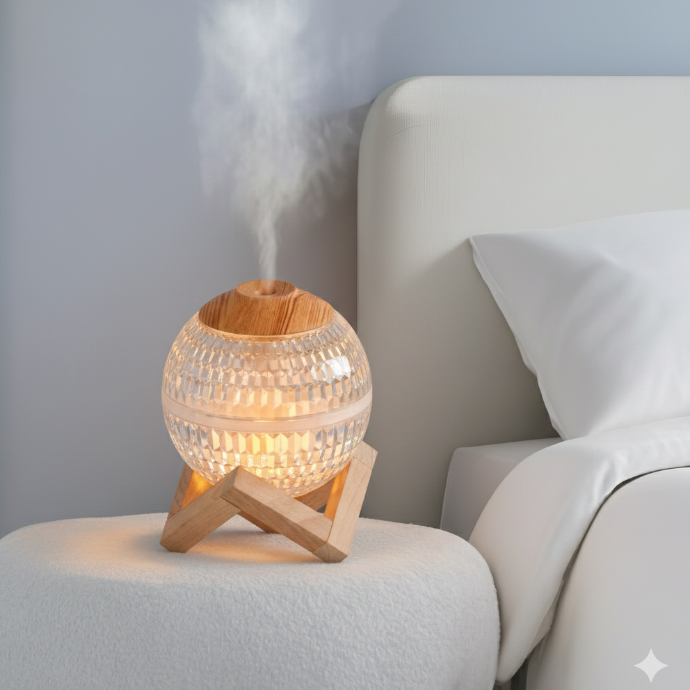 LUNEA - Humidificateur Moderne en Bois