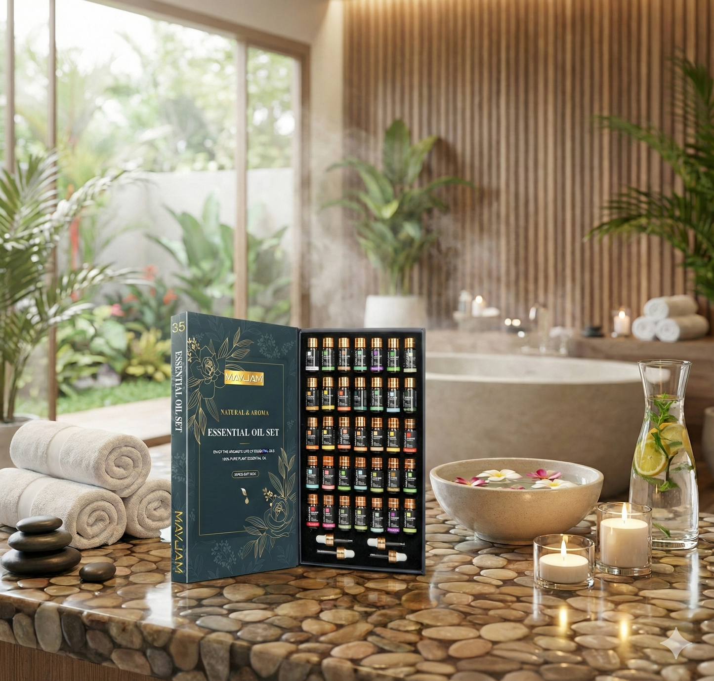 LUNEA - lot de 35 huiles essentielles